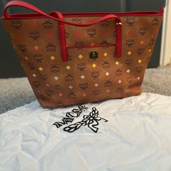 MCM monogram tote bag with zipper - Picture 1 of 7